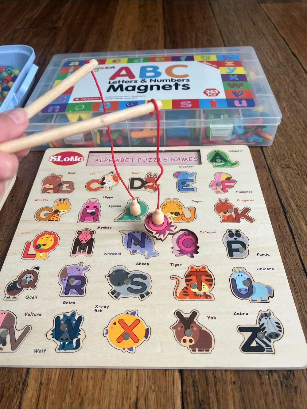 N/A •magnetic wooden